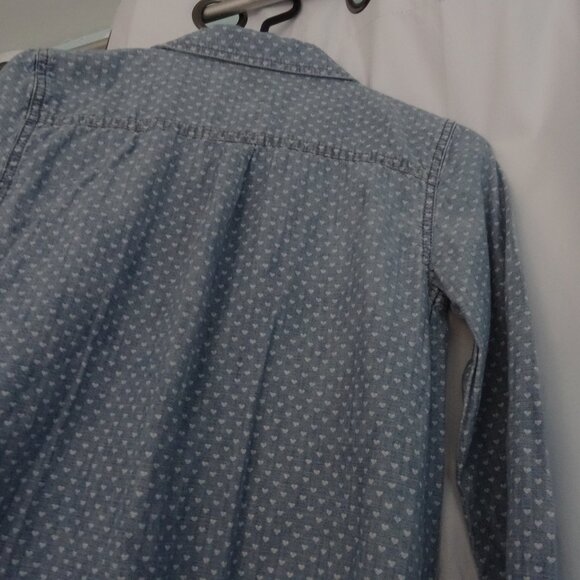 girl's GAP shirt dress with heart pattern size XXL - Picture 3 of 7